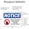 Signmission Irrigated With Reclaimed Water Sign With Symbol, 7 in W x Rectangle, Vinyl Decal OS-2PACK-NS-D-57-L-13723 - alternate 2